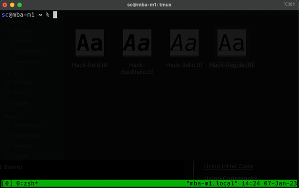 tmux config from scratch (WIP)
